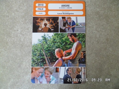 Carte fiche cinema - carte, amore